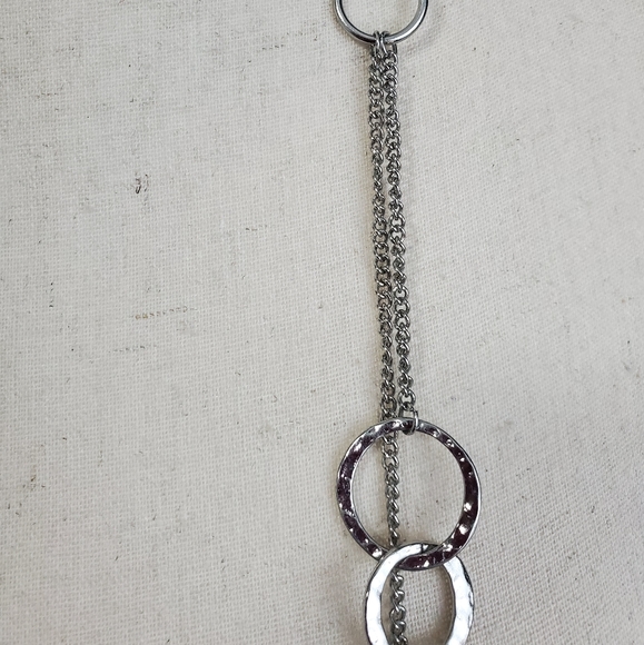 Silver Double  Link Strand 38" Necklace Christmas gift - Picture 6 of 7